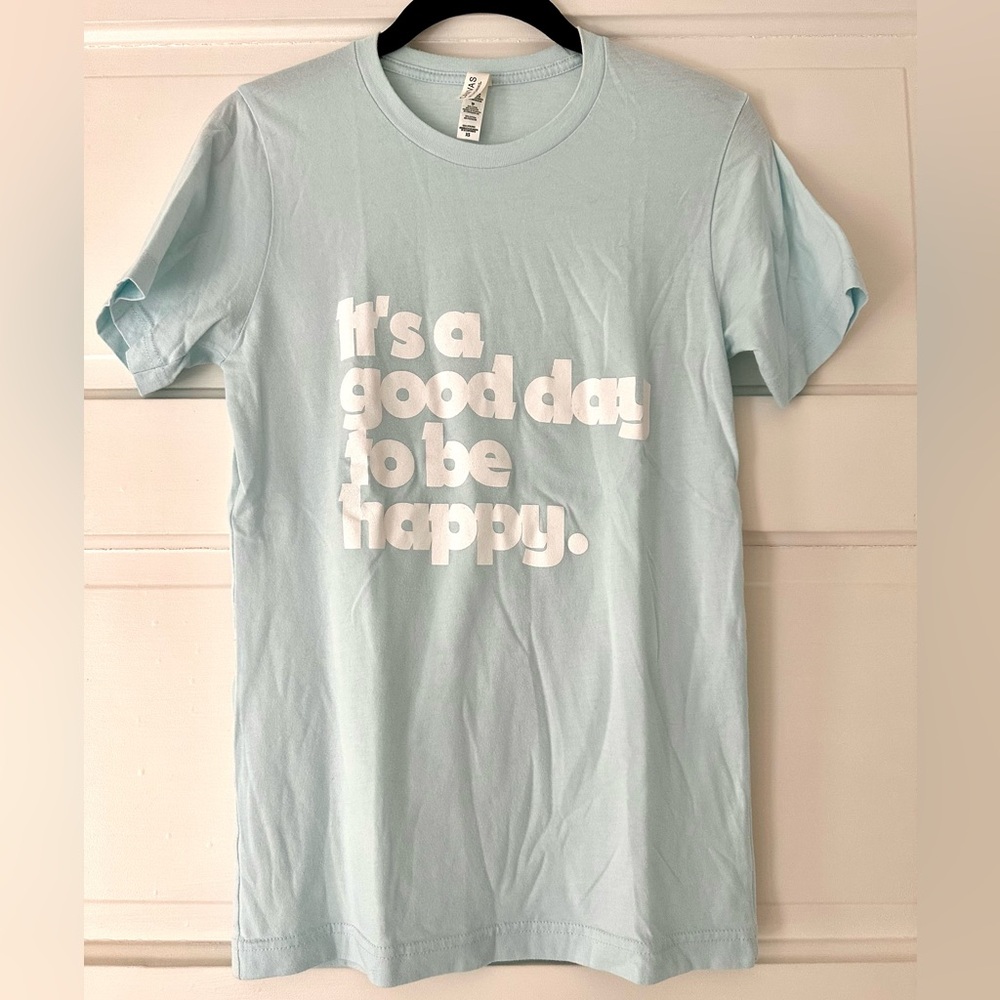 Bella Canvas Light blue graphic cotton tee